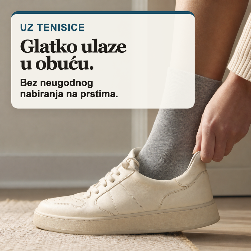 Load image into Gallery viewer, Sive Dr. Füss čarape u tenisicama s ravnim završetkom kod prstiju