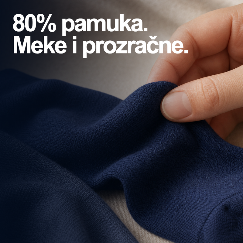Laden Sie das Bild in Galerie -Viewer, Mekana i prozračna tkanina sa 80 posto pamuka