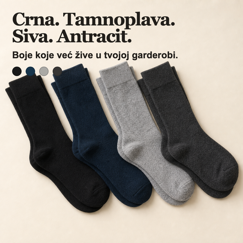 Load image into Gallery viewer, Dr. Füss čarape u crnoj, tamnoplavoj, sivoj i antracit boji
