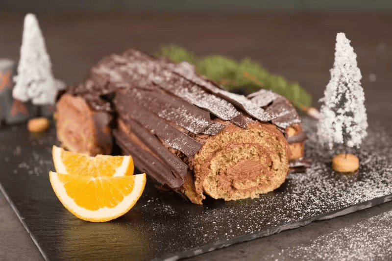 Bûche de Noël bez šećera – božićna rolada