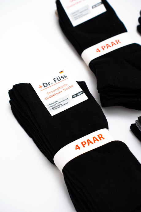 8-pak Dijabetičarske čarape Dr.Füss (Crne)