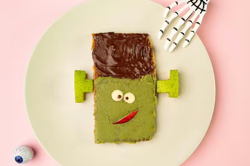 Finger food za Noć vještica - Frankenstein tost