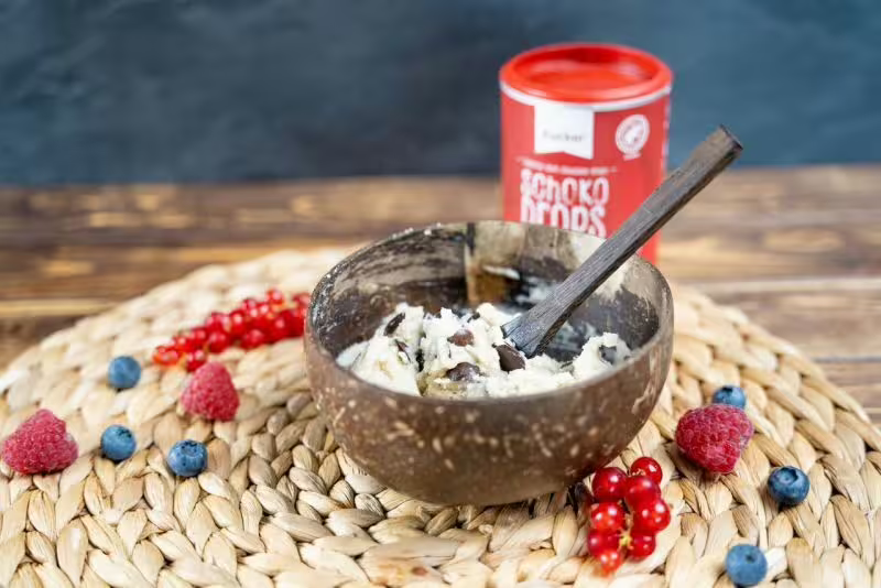 Tijesto za kekse na žlicu – s niskim udjelom šećera i vegansko
