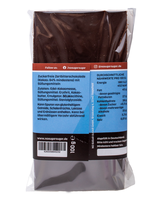No Sugar Sugar Tamna čokolada