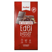Vegane Edelbitter-Schokolade mit Xylit (75 % Kakao)