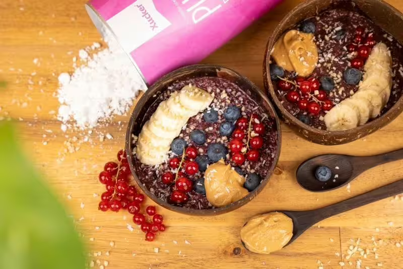 Veganska açai zobena kaša