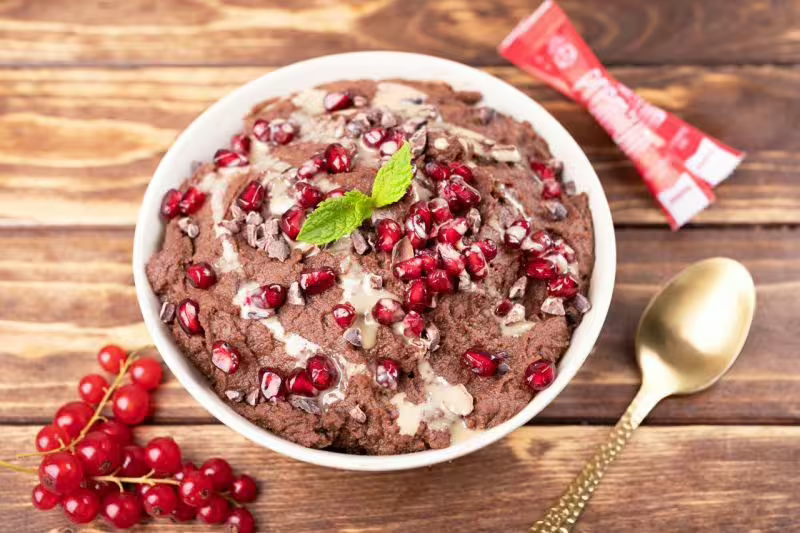 Slatki humus od čokolade - vegansko s visokim udjelom proteina