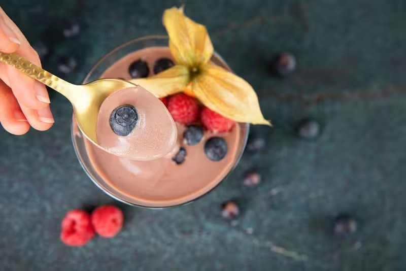 Veganski čokoladni puding od svilenog tofua