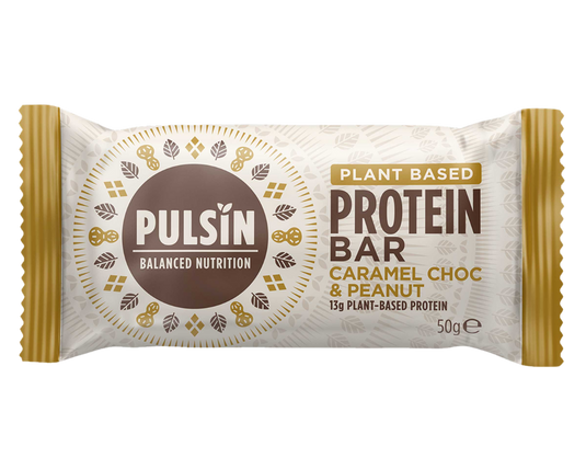 Pulsin Proteinska pločica sa karamelom, čokoladom i kikirikijem